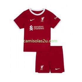 Camisolas de futebol Liverpool Criança Equipamento Principal 2023/24 Manga Curta